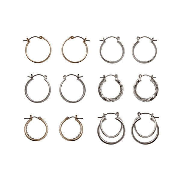 Details about   1" Polished Graduated Bead C Hoop Earrings 925 Sterling Silver